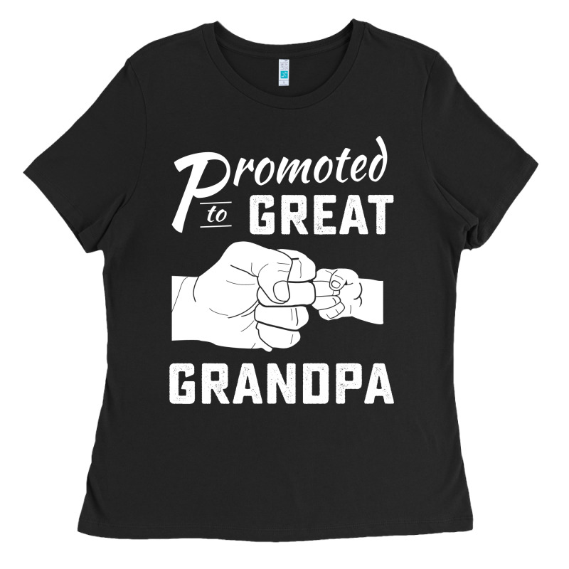 Promoted To Great Grandpa Ladies Tee by PixelWave | Teevron
