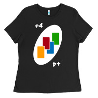Uno Card Game Draw Four Ladies Tee | Teevron