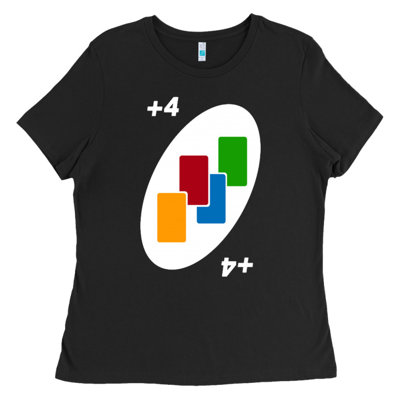 Uno Card Game Draw Four Ladies Tee by PixelWave | Teevron