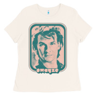 Bone patrick swayze retro 80s fan aesthetic design Ladies Tee - PixelWave