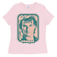 Bubblegum Pink patrick swayze retro 80s fan aesthetic design Ladies Tee - PixelWave