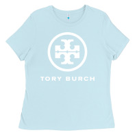 Baby Blue white burch tory Ladies Tee - PixelWave
