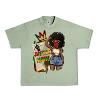 Oil Green juneteenth justice now Urban Heavy Tee - CowGirlArtShop