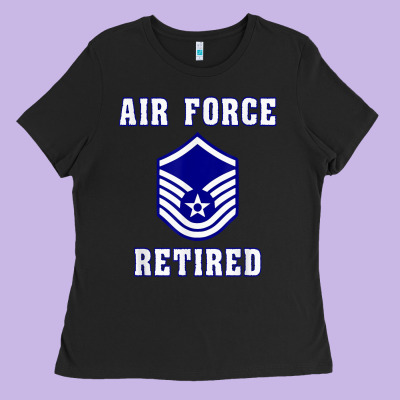 Military Master Sergeant Air Force Retired T Shirt Ladies Tee Designed By Pixelwave