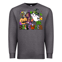 Charcoal Heather my 1st halloween Premium Sweatshirt - BarkalooDesign