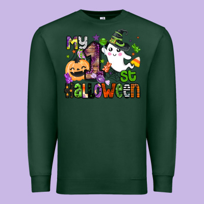 My 1st Halloween Premium Sweatshirt Designed By Barkaloodesign
