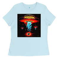 Baby Blue Boston Classic Ladies Tee - PixelWave