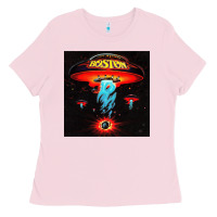 Bubblegum Pink Boston Classic Ladies Tee - PixelWave