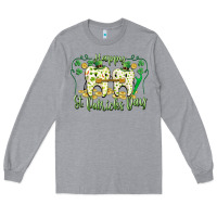 Heather Grey Happy St. Patrick's Day Tooth Dentist Long Sleeve Tee - CowGirlArtShop