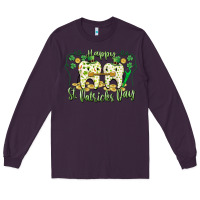 Plum Happy St. Patrick's Day Tooth Dentist Long Sleeve Tee - CowGirlArtShop