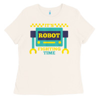 Bone it's robot fighting time funny robotics engineer battle bots Ladies Tee - PixelWave