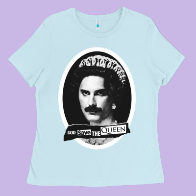 God Save The Quen King Music Ladies Tee Designed By Pixelwave
