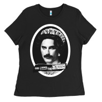 Black god save the quen king music Ladies Tee - PixelWave