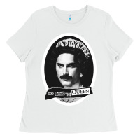 White god save the quen king music Ladies Tee - PixelWave