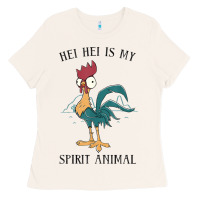 Bone Moana Hei Hei Is My Spirit Animal Portrait Ladies Tee - PixelWave