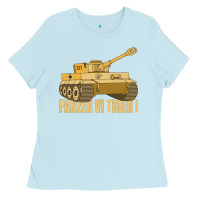 Baby Blue panzer vi tiger i tank gift ww2 german army tanks Ladies Tee - Craftify