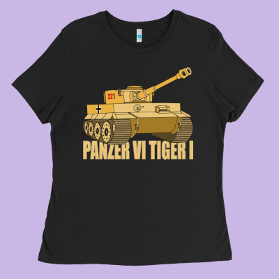 Panzer Vi Tiger I Tank Gift Ww2 German Army Tanks Ladies Tee Designed By Craftify