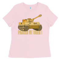 Bubblegum Pink panzer vi tiger i tank gift ww2 german army tanks Ladies Tee - Craftify