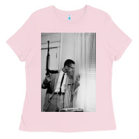 Bubblegum Pink malcolm x Ladies Tee - Craftify