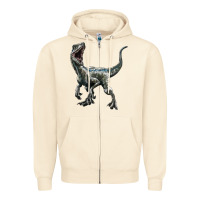 Sandshell Velociraptor Zipper Hoodie - LillyAllenDesigns