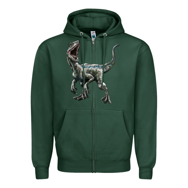 Velociraptor Zipper Hoodie by LillyAllenDesigns | Teevron