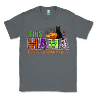 Charcoal Heather This mama loves her spooky crew Classic Tee - NancyCooperArtShop
