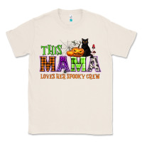 Natural This mama loves her spooky crew Classic Tee - NancyCooperArtShop