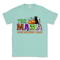 Seafoam This mama loves her spooky crew Classic Tee - NancyCooperArtShop