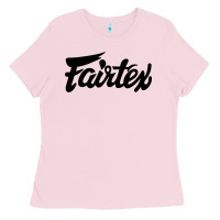 Bubblegum Pink Fairtex Combat Sport Style Black Ladies Tee - Craftify
