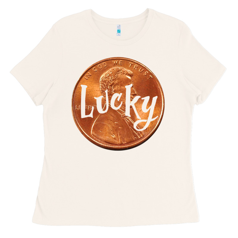 Cute Good Luck Gift - Lucky Penny Ladies Tee by Craftify | Teevron