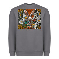 Storm bunny Easter Heavyweight Sweatshirt - CowhideDigitalArt