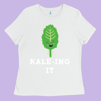 Kaleing It Kale Art For Vegans Vegetarians Ladies Tee Designed By Craftify