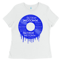 White detroit motown record t shirt motown record t shirt Ladies Tee - Craftify