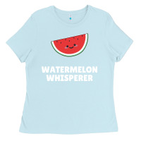 Baby Blue watermelon t  shirt watermelon whisperer t  shirt Ladies Tee - Craftify