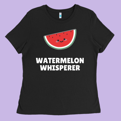 Watermelon T  Shirt Watermelon Whisperer T  Shirt Ladies Tee Designed By Craftify