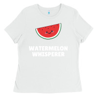 White watermelon t  shirt watermelon whisperer t  shirt Ladies Tee - Craftify