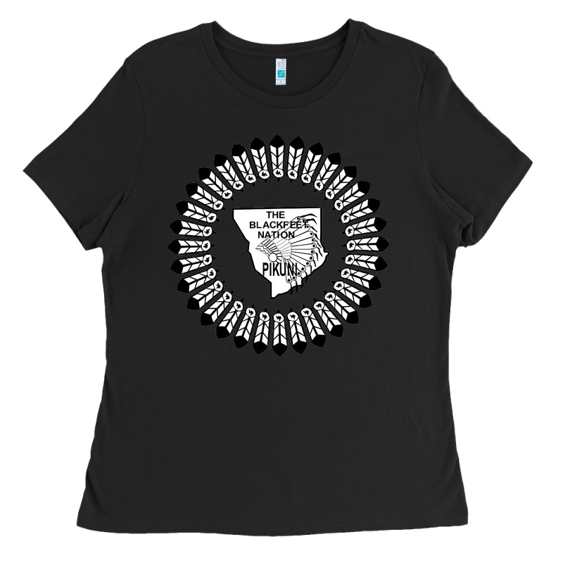 Blackfeet Nation Flag   Blackfeet Ladies Tee by Craftify | Teevron