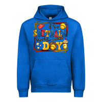 Cobalt its a softball kinda day Urban Hoodie - AdoDesignShop