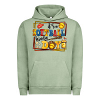Pigment Oil Green its a softball kinda day Urban Hoodie - AdoDesignShop