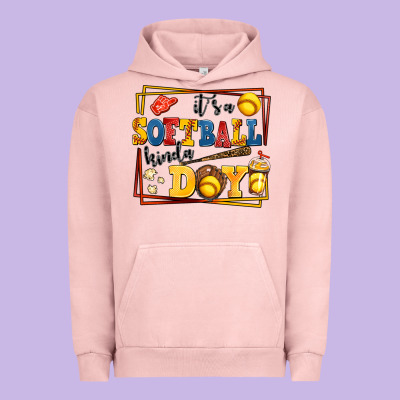 Its A Softball Kinda Day Urban Hoodie Designed By Adodesignshop