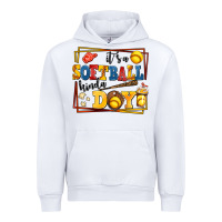White its a softball kinda day Urban Hoodie - AdoDesignShop
