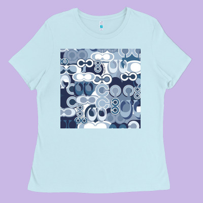 Coach Blue Ladies Tee Designed By Craftify
