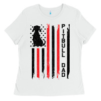 White Pitbull Dad Ladies Tee - Bettercallsaul