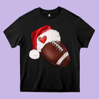 Christmas Sports Heavy Core Tee Designed By Barkaloodesign