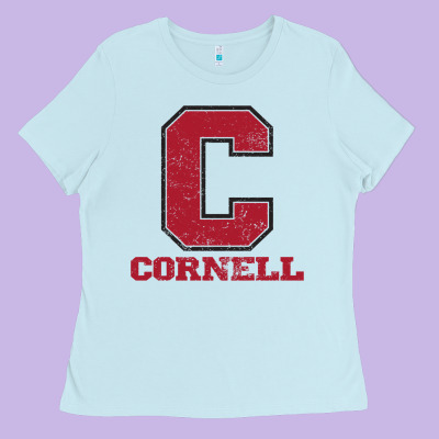 Cornell Big Red Ladies Tee Designed By Craftify