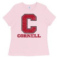 Bubblegum Pink cornell big red Ladies Tee - Craftify