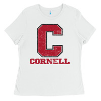 White cornell big red Ladies Tee - Craftify
