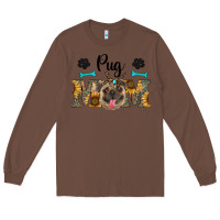 Chestnut western pug mom Long Sleeve Tee - RanaPortraitStore