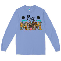 Colony Blue western pug mom Long Sleeve Tee - RanaPortraitStore