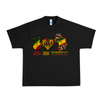 Black peace love juneteenth Urban Heavy Tee - CowGirlArtShop
